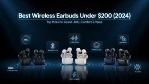 Best wireless earbuds under $200 in 2024 compared for sound quality, noise cancellation, battery life, and comfort