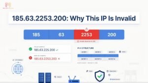 185.63.2253.200 invalid IPv4 address validation example showing why the IP format is incorrect