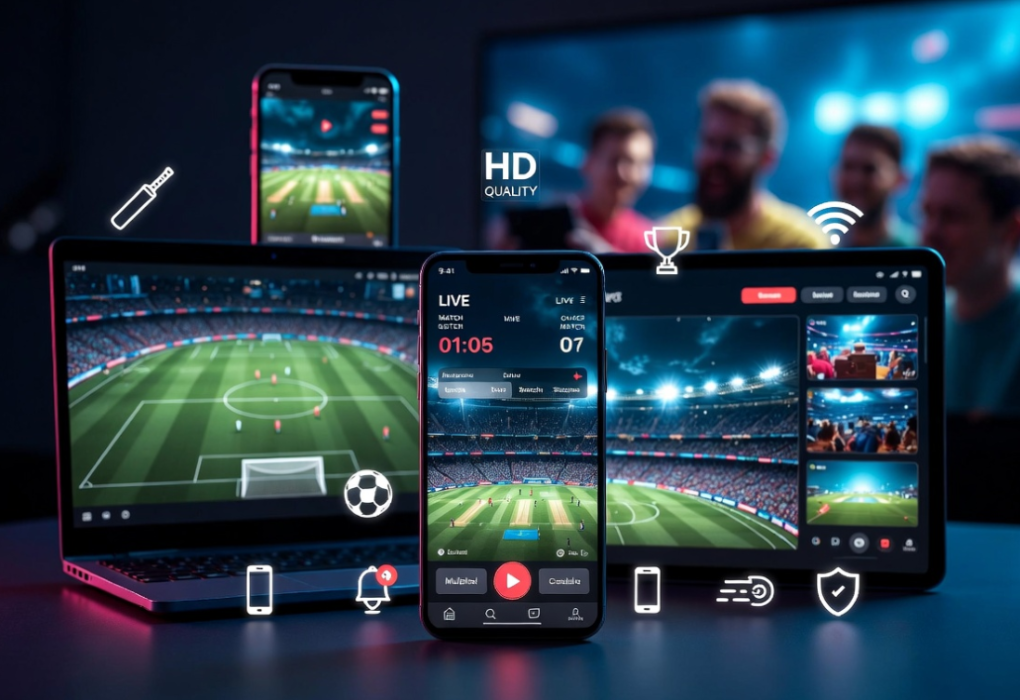 Modderguy Live free cricket and football streaming platform on mobile and desktop