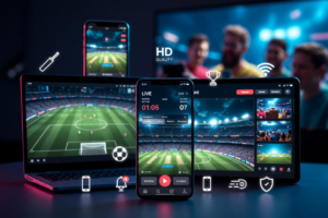 Modderguy Live free cricket and football streaming platform on mobile and desktop