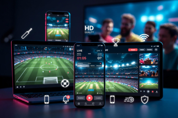 Modderguy Live free cricket and football streaming platform on mobile and desktop