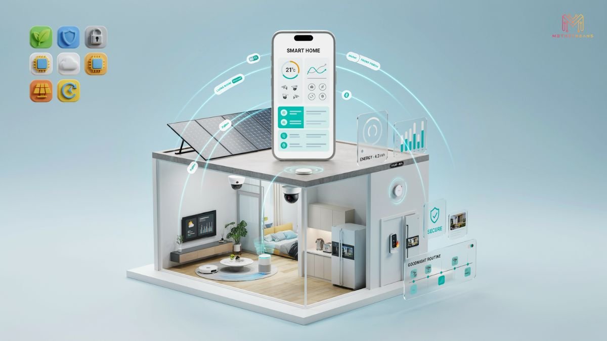 Smart home technology devices connected through home automation